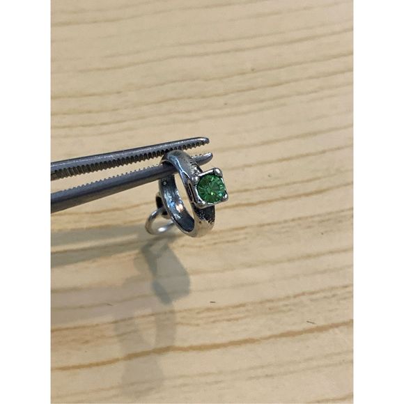 August Birthstone Ring Sterling Silver Jewelry Charm #birthday - Picture 1 of 4
